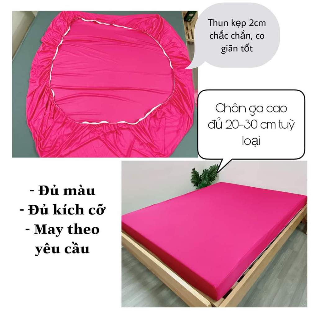Ga lẻ thun lạnh, KHÔNG KÈM VỎ GỐI, thun  mát không nhăn không xù lông