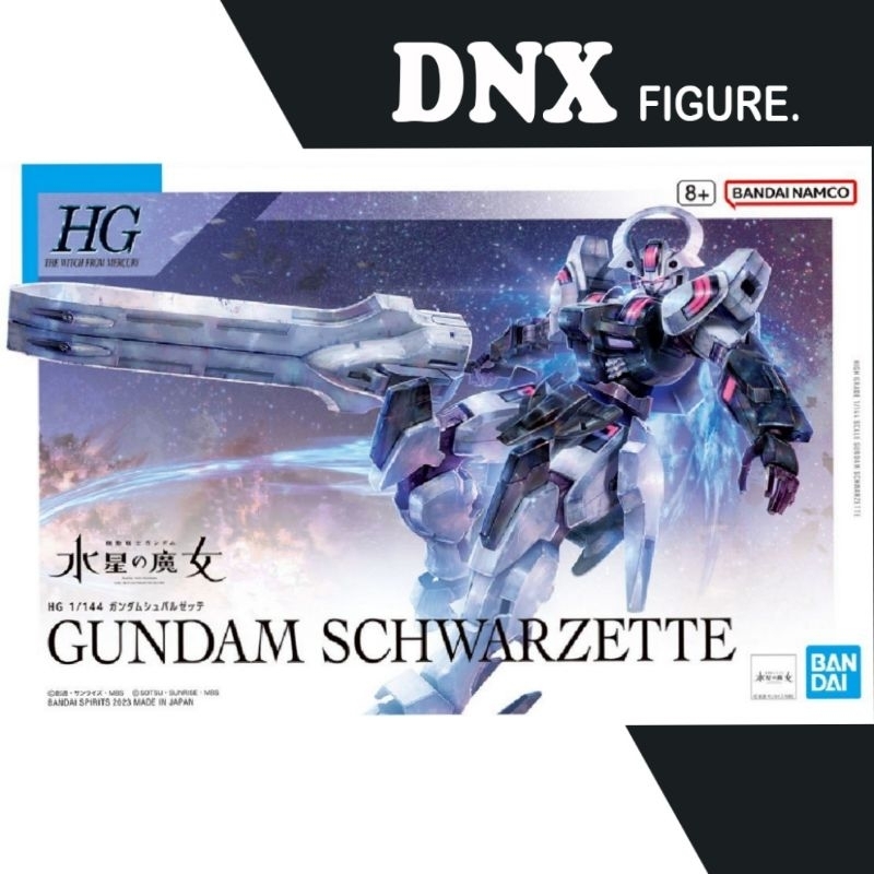 Mô Hình Lắp Ráp Gundam HG TWFM Schwarzette (The Witch from Mercury) (New Seal)