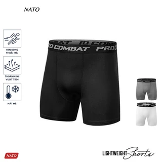 COMBO Quần Lót Nam COMBAT Chạy Bộ Vải Cotton Cao Cấp Quần Legging Đùi Dài Giữ Nhiệt Boxer Gym NATO