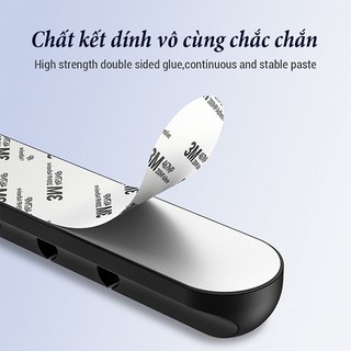 Kẹp cố định dây điện , dây sạc , miếng dán silicon dán vào bàn làm việc nhỏ gọn dễ sử dụng