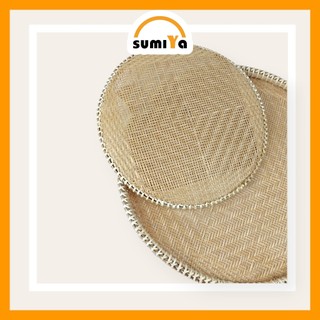 Mẹt tre viền mây đan thưa cao cấp SUMIYA, nguyên liệu tự nhiên thân thiện với môi trường, để thức ăn