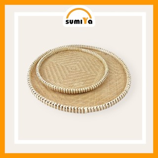 Mẹt tre viền mây đan thưa cao cấp SUMIYA, nguyên liệu tự nhiên thân thiện với môi trường, để thức ăn