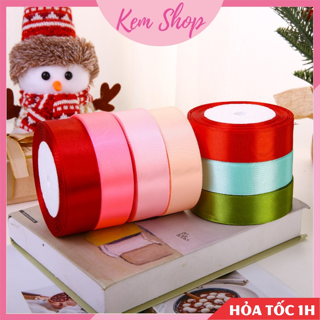 Ruy băng lụa trang trí giỏ quà, hộp quà loại đẹp - Kemshop K359