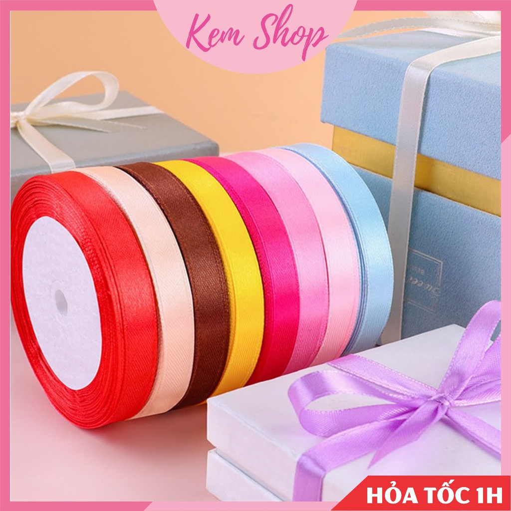 Ruy băng lụa trang trí giỏ quà, hộp quà loại đẹp - Kemshop K359