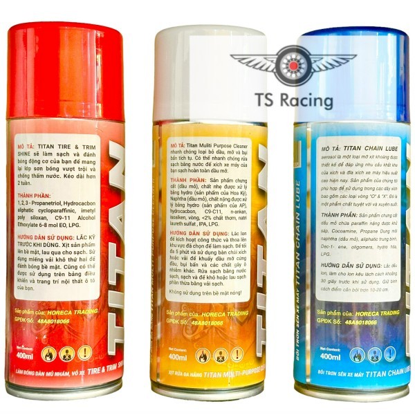 COMBO 3 Chai Dưỡng Sên, Rửa Sên, Nhựa Nhám Horeca 400ml