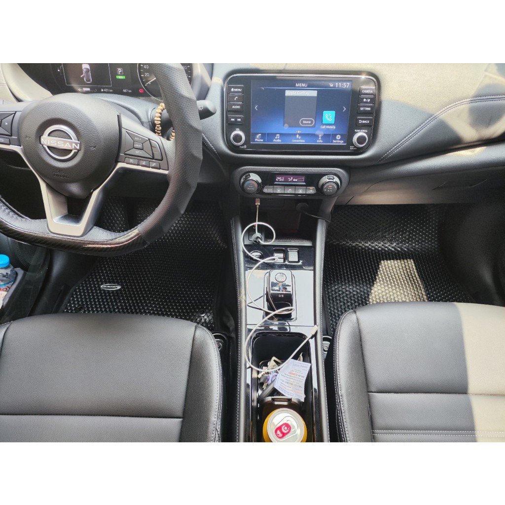 Thảm lót ô tô KATA cho xe Nissan Kick (2022-2023) - (5) - Khít với sàn, Chống trơn, Không mùi, Không ẩm mốc