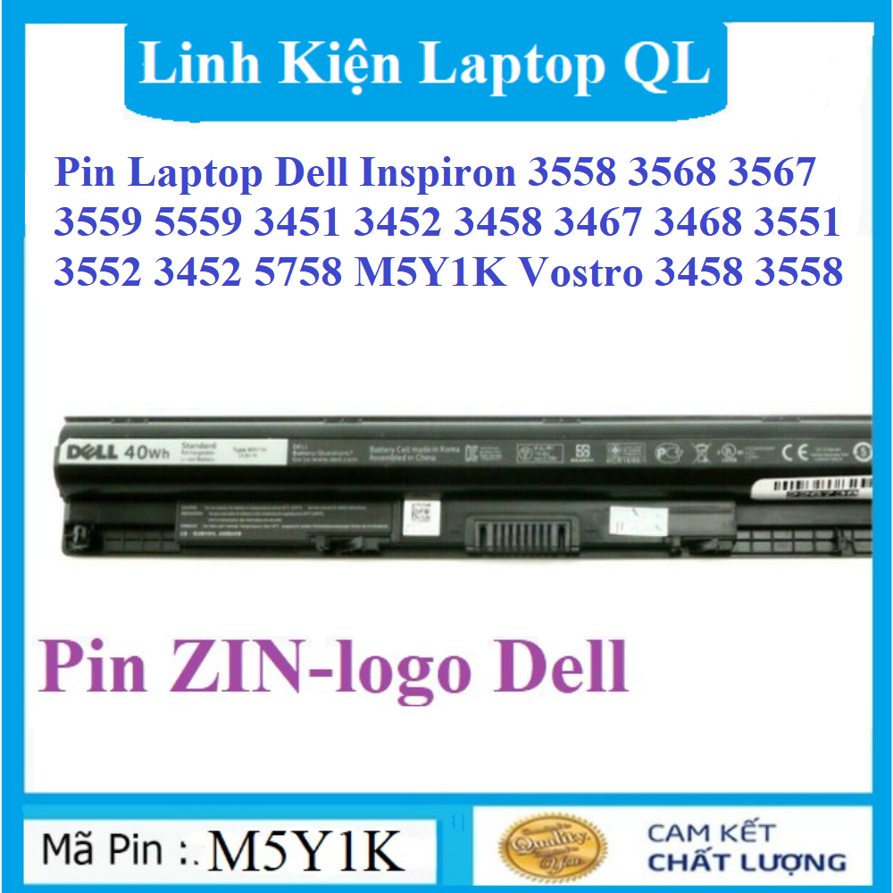 Pin laptop Dell Inspiron 3558 3568 3567 3559 5559 3451 3452 3458 3467 ...