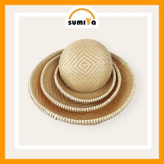Rổ tre viền mây đan kín cao cấp hình tròn, nguyên liệu tự nhiên thân thiện với môi trường để thức ăn