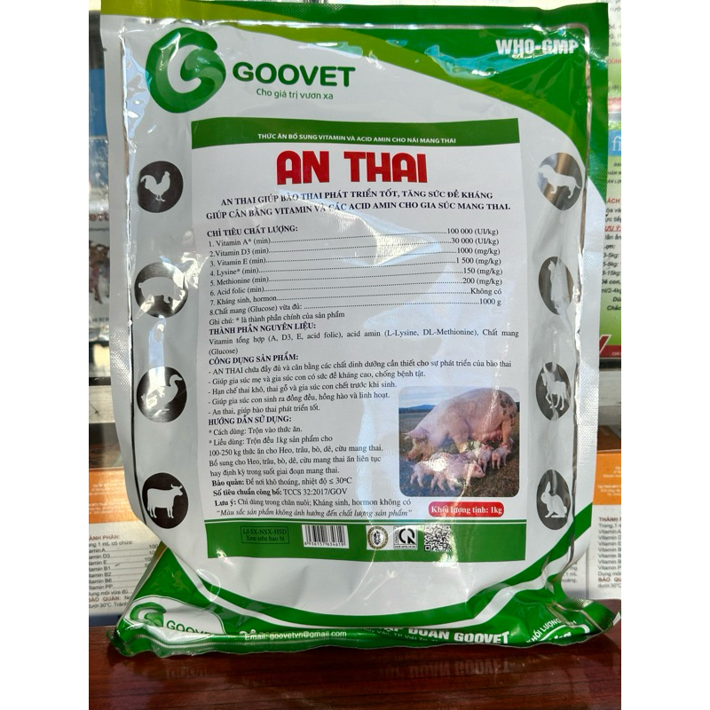 an thai gói 1kg dùng trong thú y