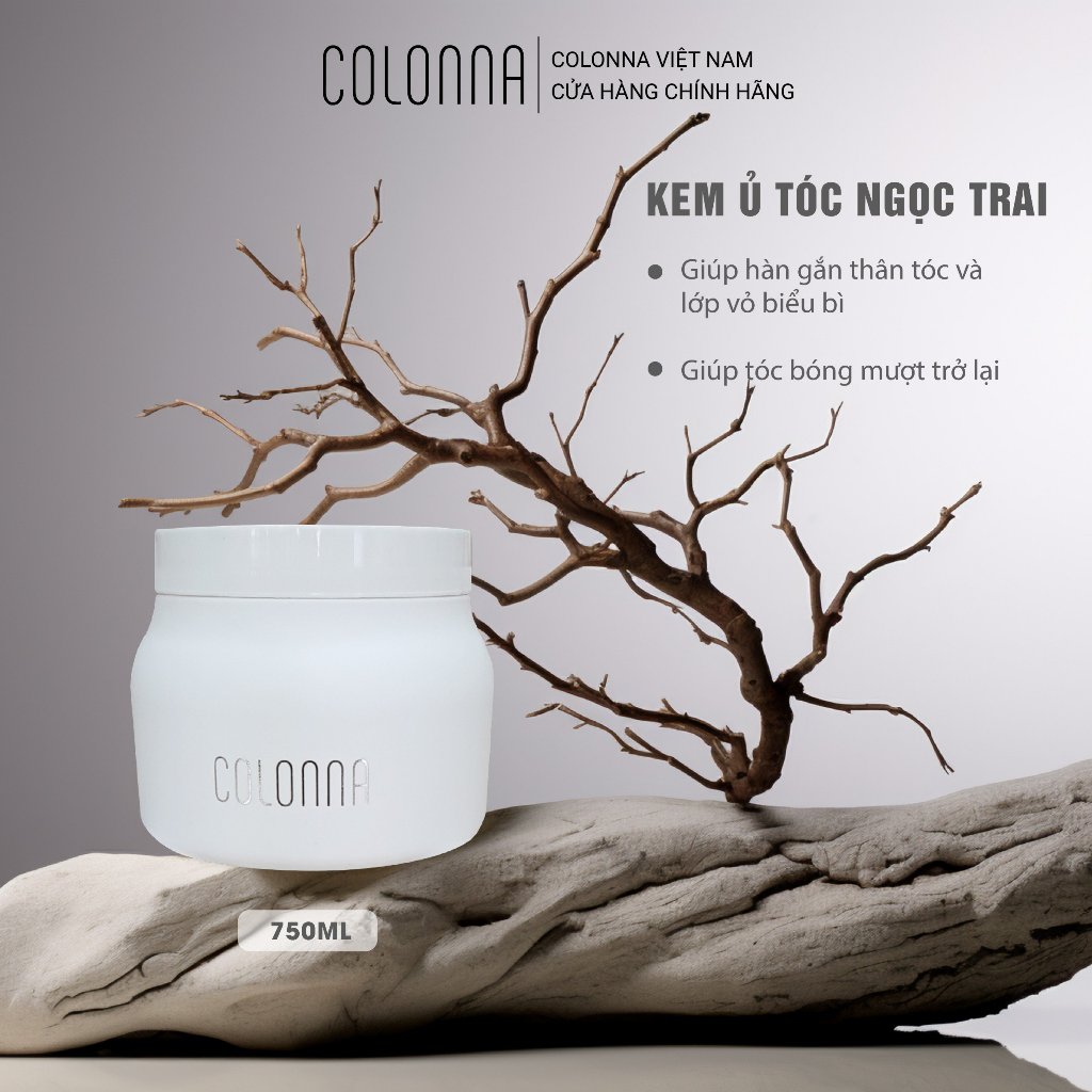 Kem ủ ngọc trai Colonna dành cho tóc khô sơ và hư tổn