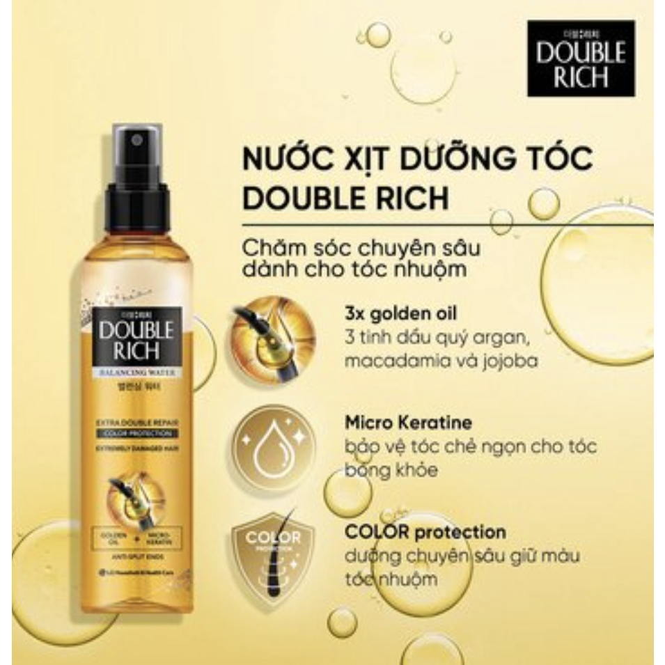 Nước Dưỡng Tóc Double Rich Chuyên Sâu Balancing Water Double Repair 120/250ml