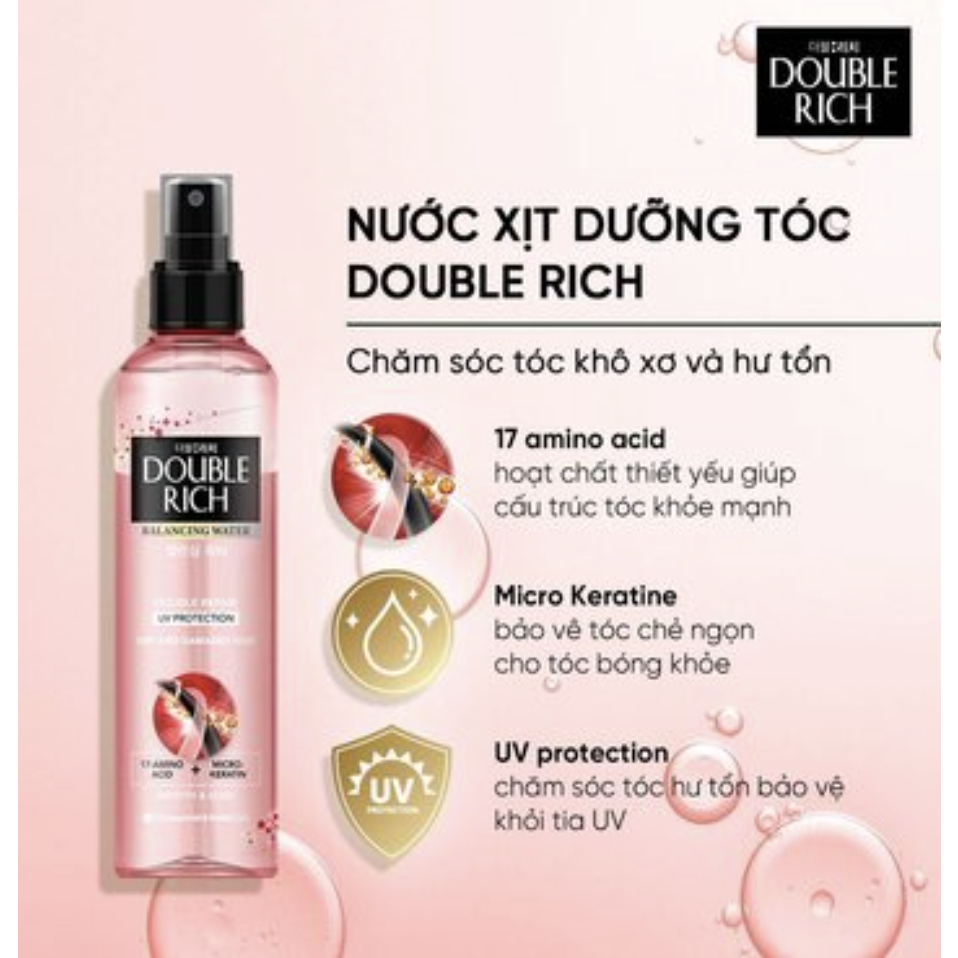 Nước Dưỡng Tóc Double Rich Chuyên Sâu Balancing Water Double Repair 120/250ml
