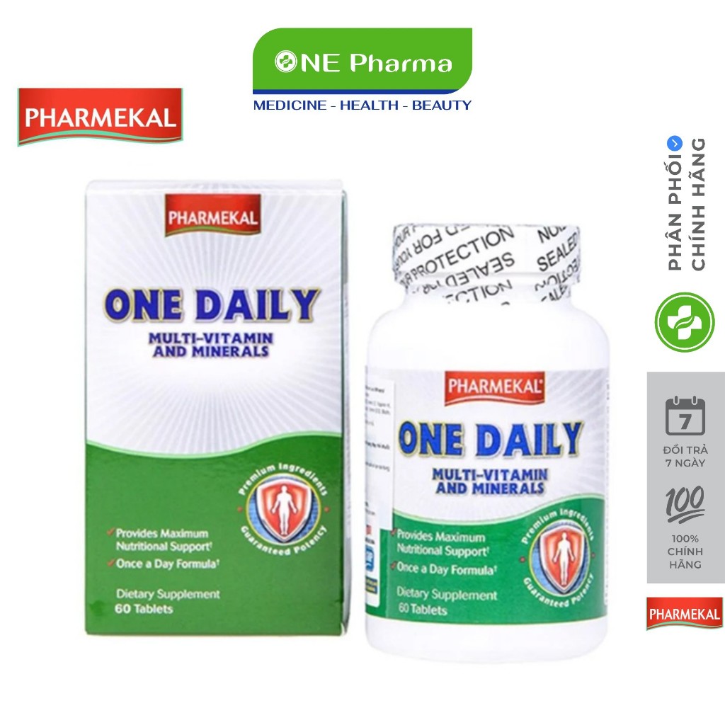 One Daily Pharmekal Multivitamin Minerals bổ sung vitamin, tăng đề