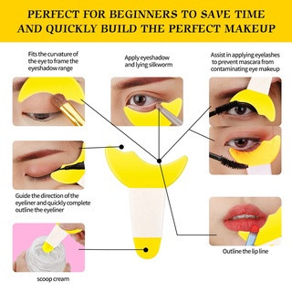 Hàng có sẵn Dụng cụ hỗ trợ Kẻ Mắt Mascara Khuôn Bằng Silicone Đa Năng Có Thể Tái Sử Dụng Cho Người Mới dễ dàng vệ sinh