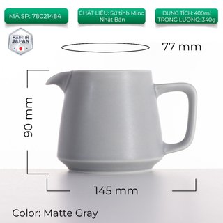 [ORIGAMI JAPAN] Bình sứ pha cà phê Origami Aroma Coffee Server 400ml