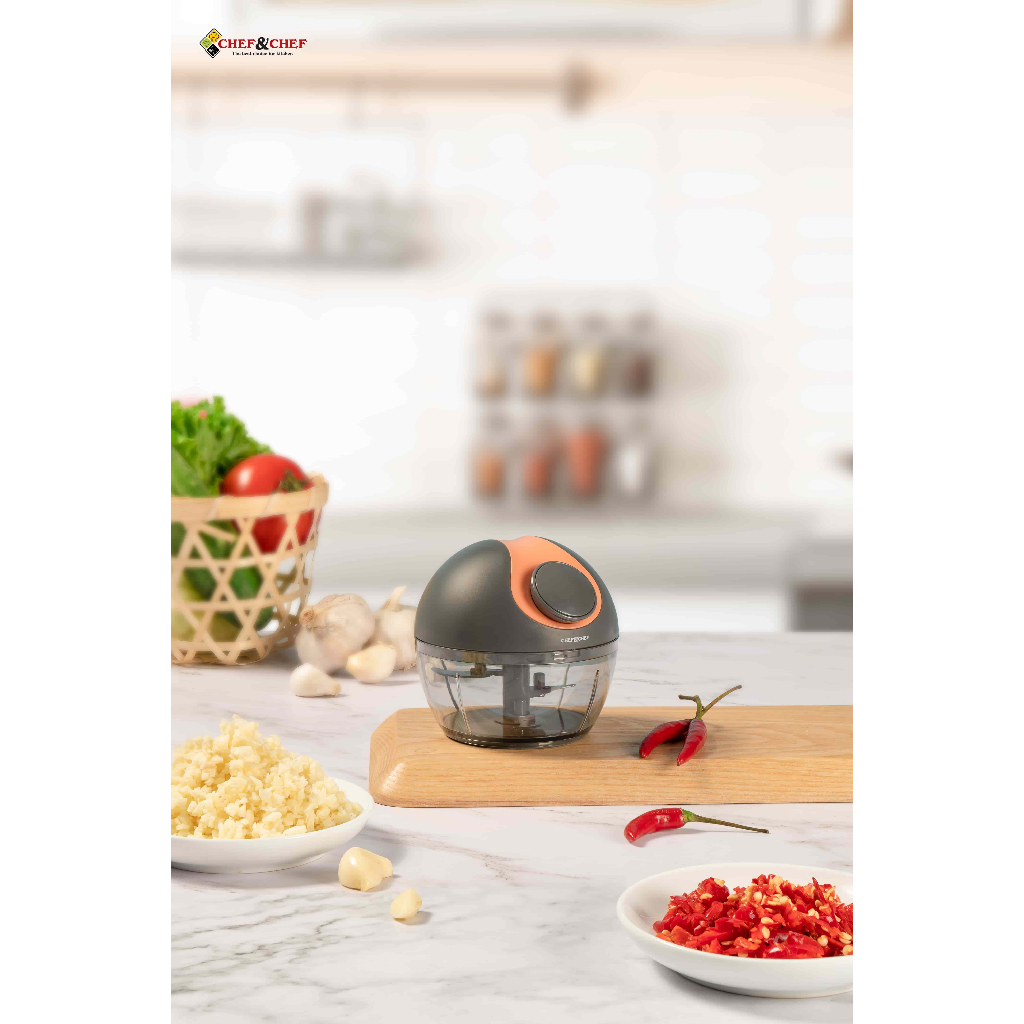 Ảnh Dụng Cụ Xay Tỏi Ớt CHEF&CHEF A510 180ml – Lưỡi Dao Sắc Bén, Xay Nhanh & Tiện Lợi 3