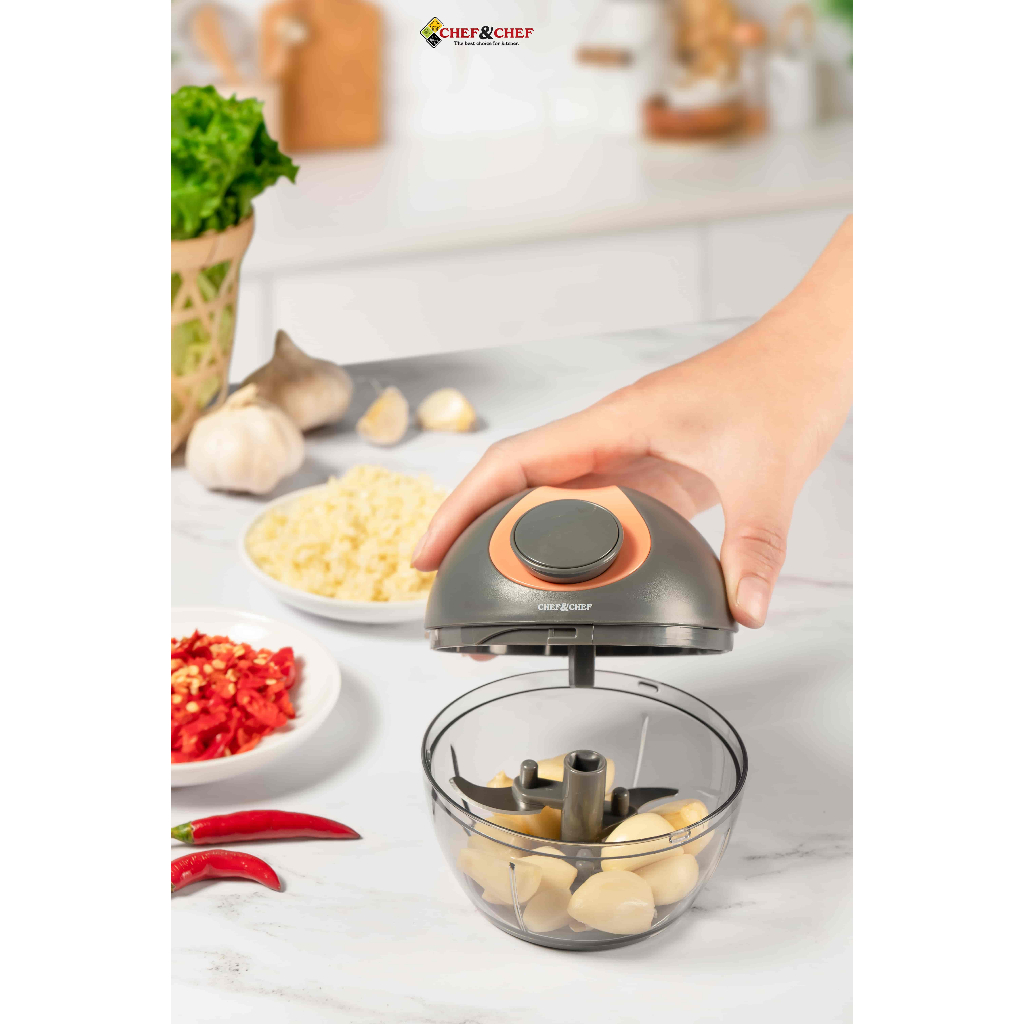 Ảnh Dụng Cụ Xay Tỏi Ớt CHEF&CHEF A510 180ml – Lưỡi Dao Sắc Bén, Xay Nhanh & Tiện Lợi 4