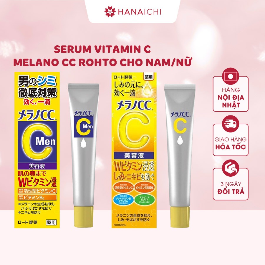 Serum Vitamin C Làm Sáng Da Melano CC ROHTO 20ml Cho Nam Và Nữ - Nội ...