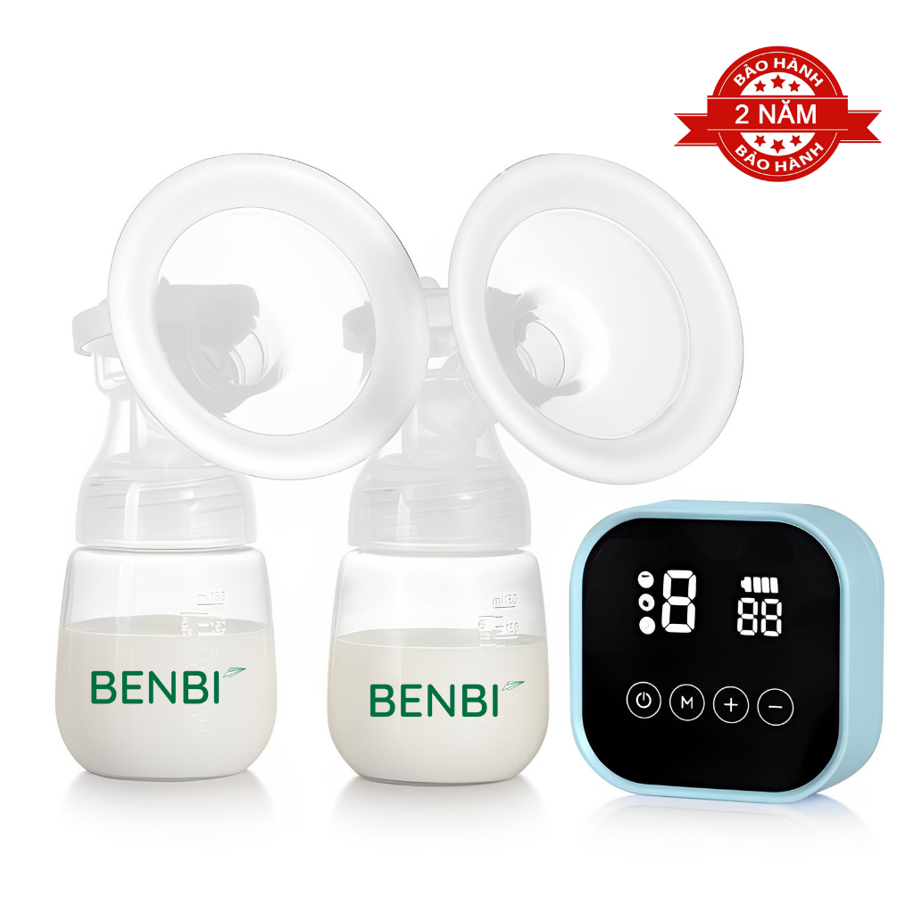 Máy Hút Sữa Điện Đôi Benbi Flex Pin Sạc, Màn hình LCD, Bảo Hành 2 năm ...