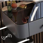 Bàn Phấn, Bàn Trang Điểm Sang Trọng và Thông Minh,Sạc Không Dây Gương Led Cảm Ứng 3 màu, Loa Bluetooth, 2 Cổng USB T03 — ảnh 6