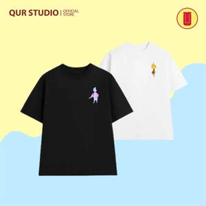 Áo Thun Cặp Đôi Elementals Lửa Và Nước Chất Liệu 100% Cotton 2 Chiều Bởi QUR STUDIO V1.0