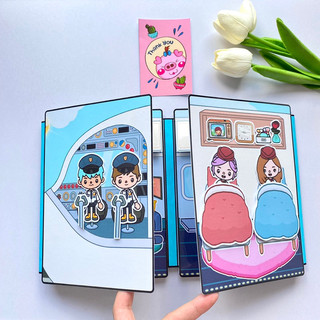 Tập làm tiếp viên hàng không - Tocaboca - Búp bê giấy