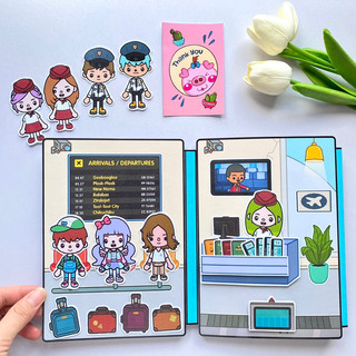 Tập làm tiếp viên hàng không - Tocaboca - Búp bê giấy