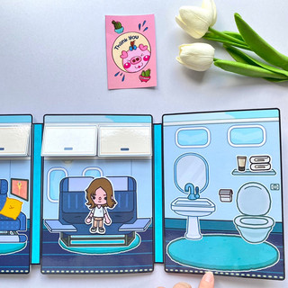 Tập làm tiếp viên hàng không - Tocaboca - Búp bê giấy