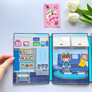 Tập làm tiếp viên hàng không - Tocaboca - Búp bê giấy