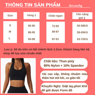 GEPO Áo Bra yếm tập Gym Yoga thể thao nữ có mút GP224
