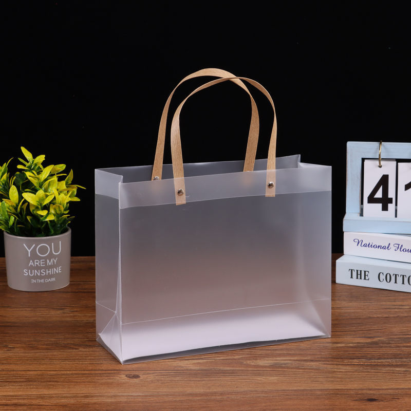 Túi Đựng Quà Nhựa PVC Mờ Trong Suốt Quai Cói Túi Đựng Quà Tặng Chống ...