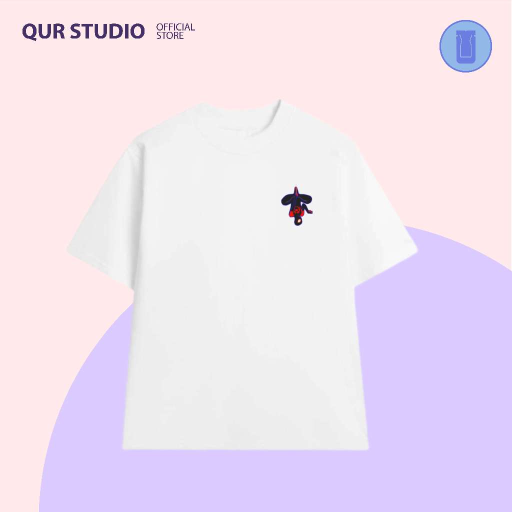 Áo Thun Cặp Đôi Spiderverse, Nhện Nam và Nhện Nữ Chất Liệu 100% Cotton 2 Chiều Bởi QUR STUDIO V2.0