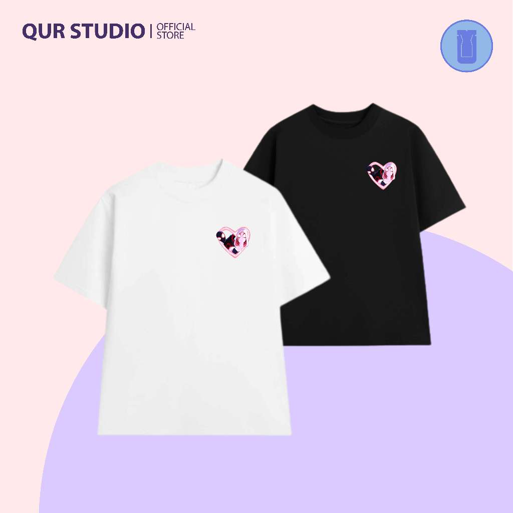 Áo Thun Cặp Đôi Spiderverse, Nhện Nam và Nhện Nữ Chất Liệu 100% Cotton 2 Chiều Bởi QUR STUDIO V3.0