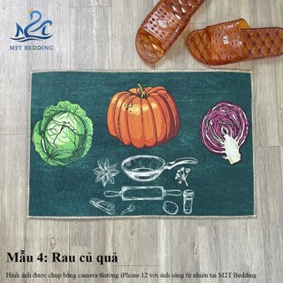 [TẶNG 1 TẤM] Combo 6 tấm thảm lau chân họa tiết ngẫu nhiên - thảm kích thước 40x60cm