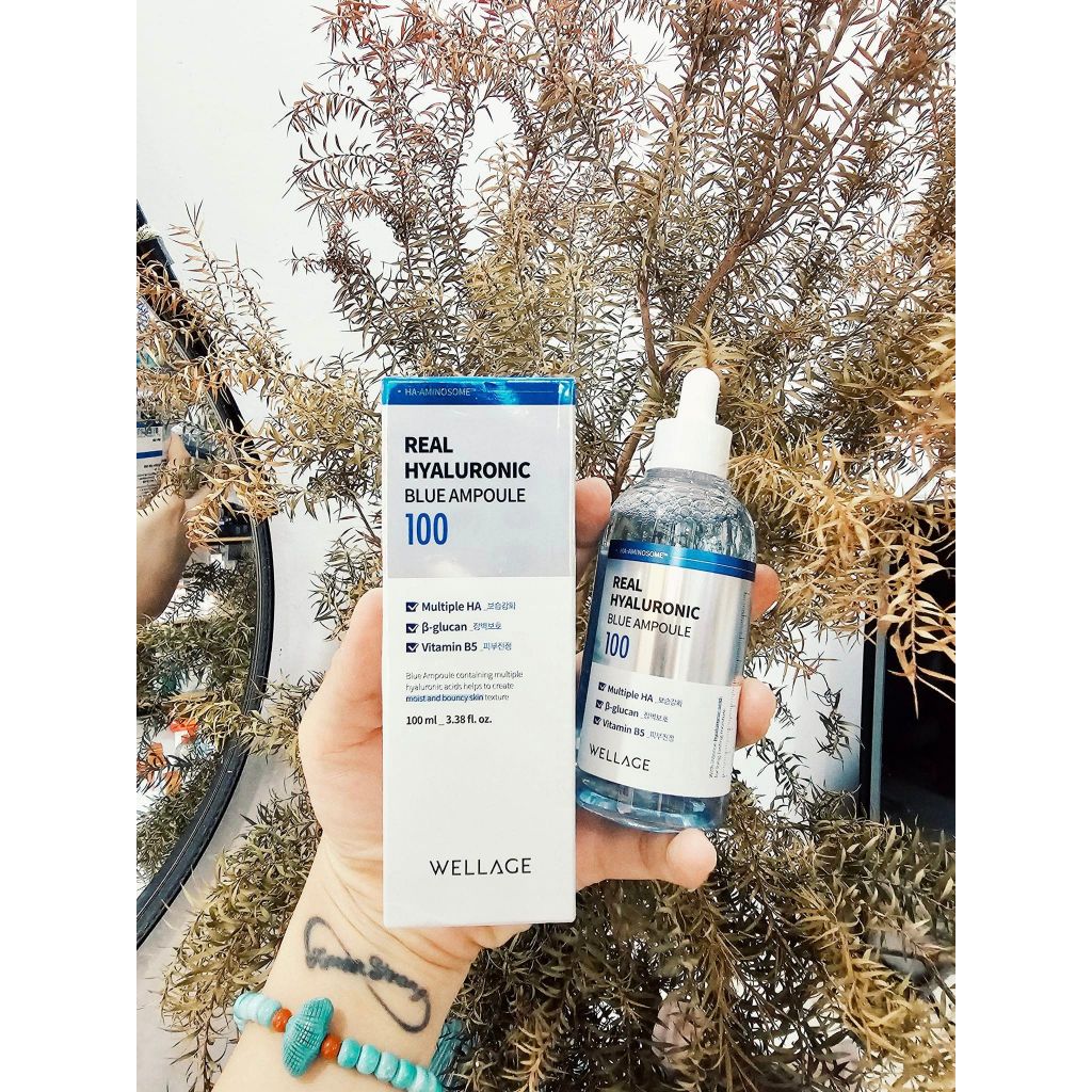 Tinh Chất Dưỡng Ẩm Phục Hồi Căng Mọng WELLAGE Real Hyaluronic Blue ...