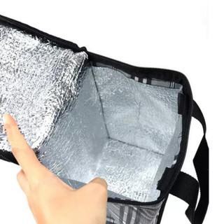 Túi giữ nhiệt hộp cơm 4 ngăn ngăn kích thước 25x15 khóa kéo 2 lớp hỗ trợ giữ nhiệt