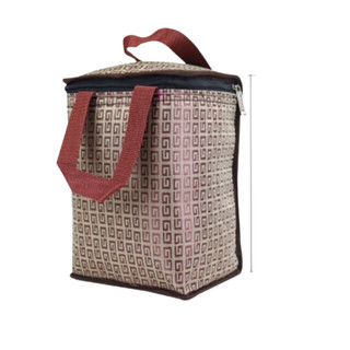 Túi giữ nhiệt hộp cơm 4 ngăn ngăn kích thước 25x15 khóa kéo 2 lớp hỗ trợ giữ nhiệt