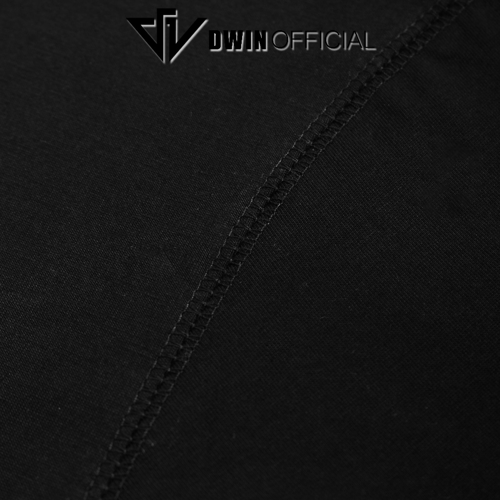 Ảnh Áo thun Dwin official thời trang basic tee phông trơn nam nữ tay lỡ oversize form rộng 4
