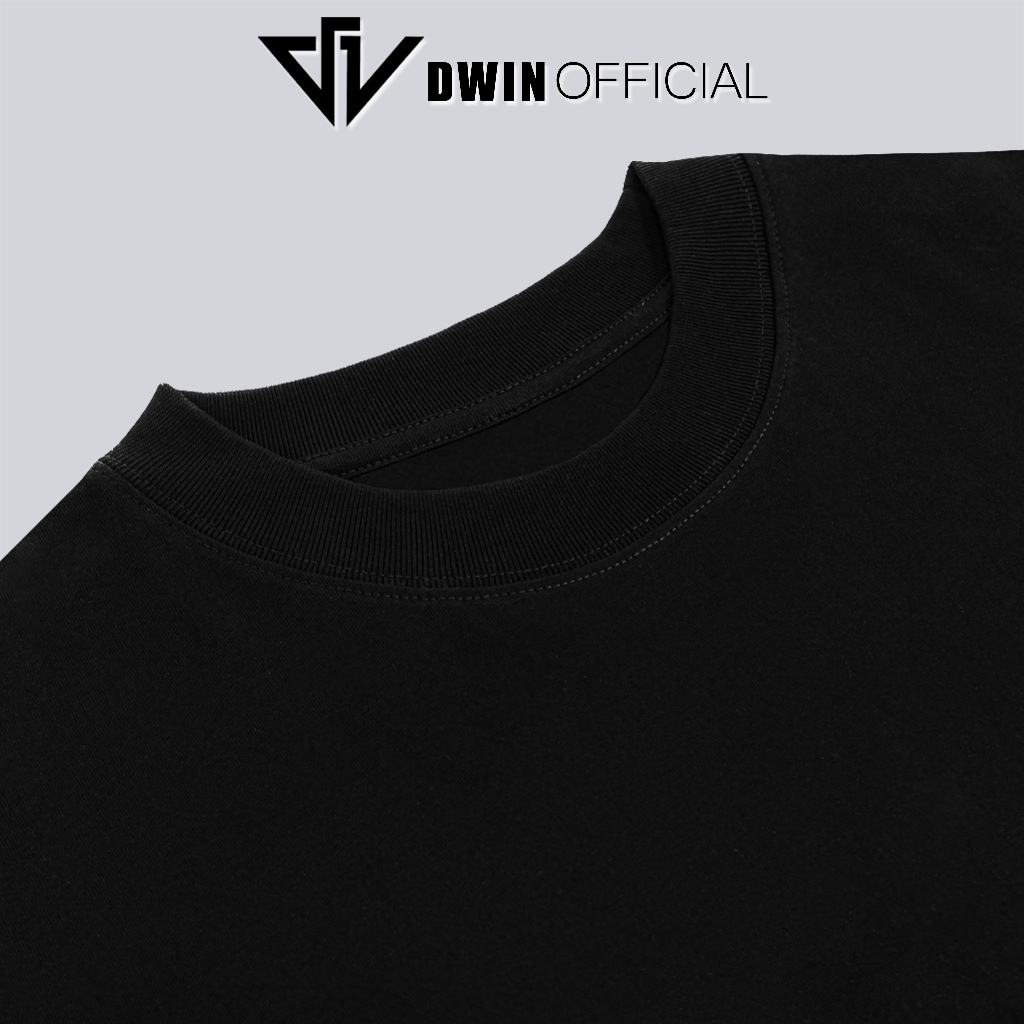 Ảnh Áo thun unisex Hà Nội 36 phố phường thời trang DWin basic tee phông trơn nam nữ tay lỡ oversize form rộng 2