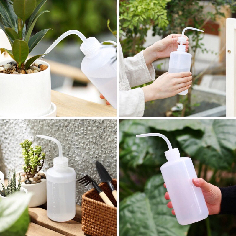 Bình tưới cây trắng 150ml vòi nhọn dành cho terrarium,senda