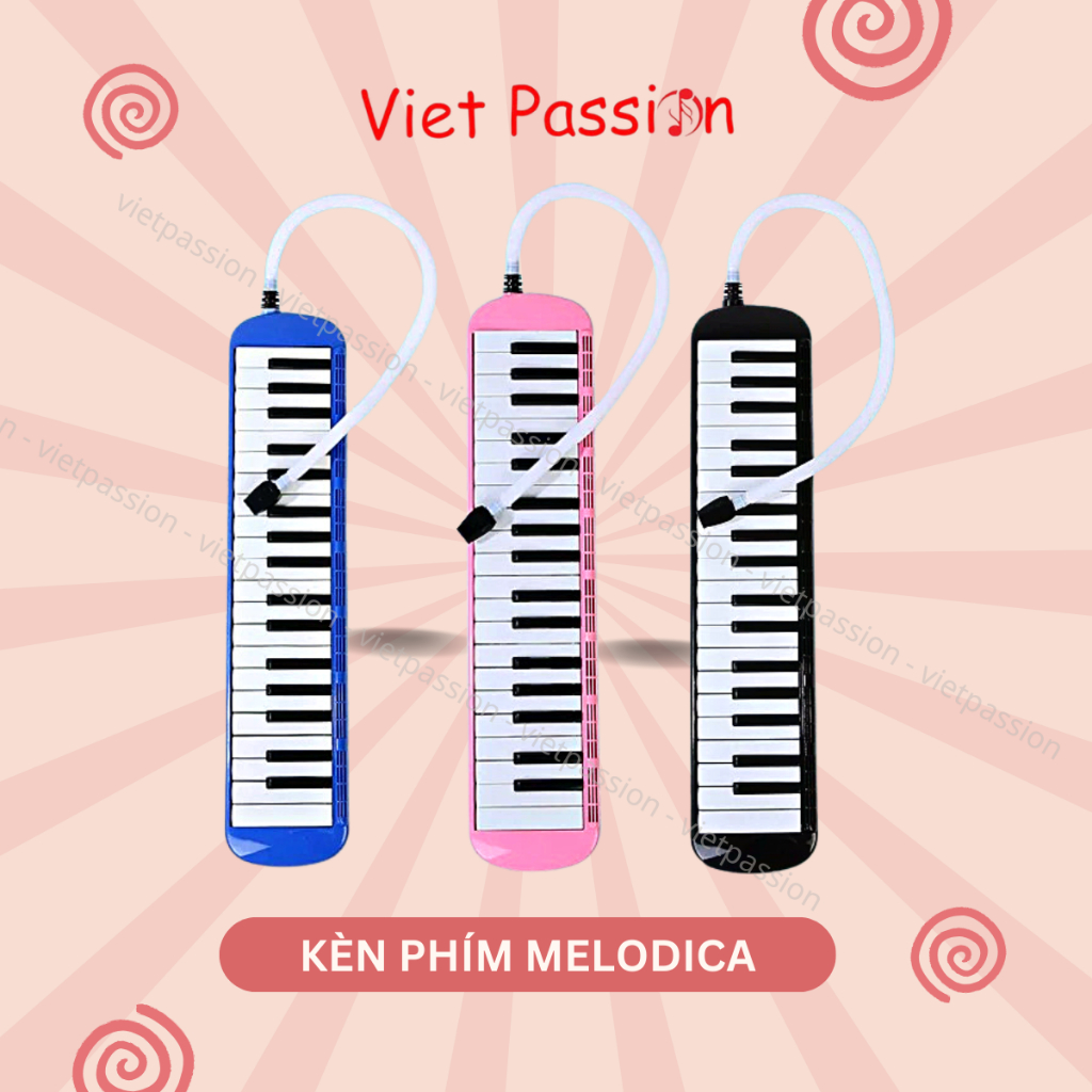 Đàn Kèn Phím Melodion Melodica 37 phím có ống thổi dài Tặng kèm túi ...