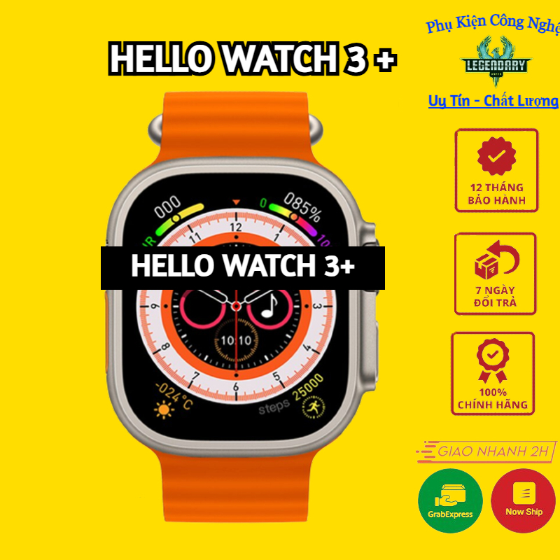 Đồng Hồ Thông Minh Hello Watch 3+ (Plus) 120HZ, Amoled HD 4Gb Bộ Nhớ ...