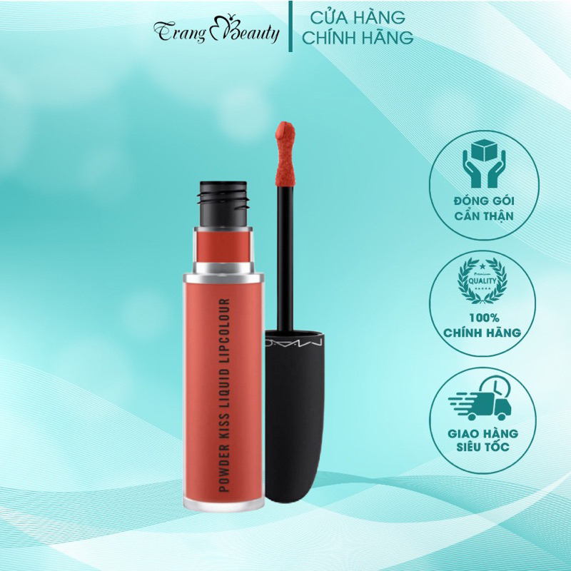 Son kem Mac Powder Kiss Liquid Lipcolour 998 Sorry Not Sorry Shopee