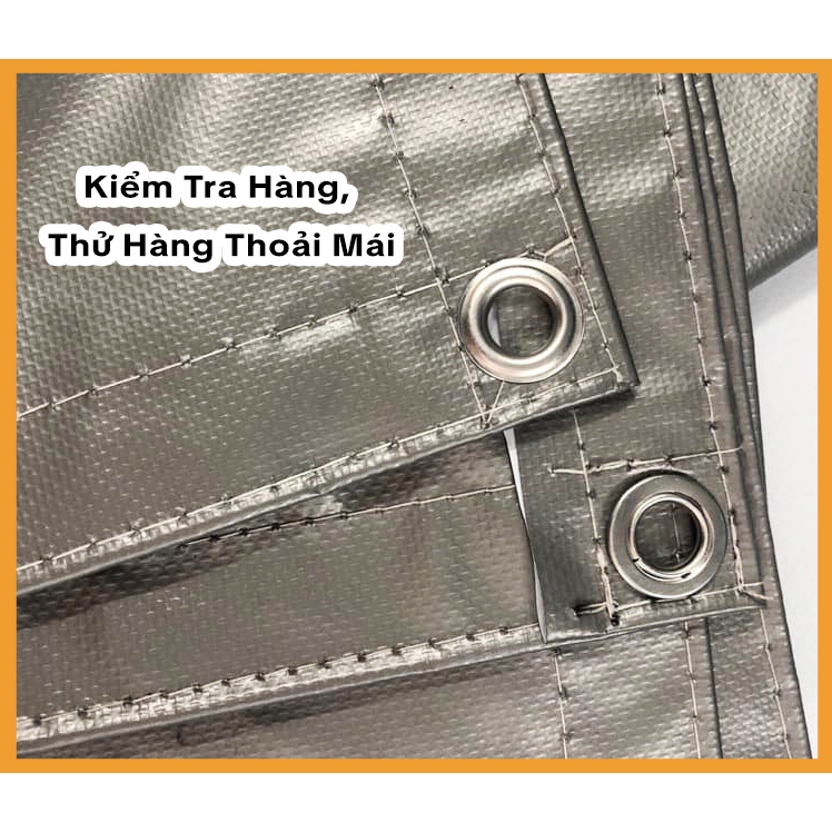 [Kích Thước Vừa Và Nhỏ] Bạt Trắng Ghi Loại Dày, Dai Che Mưa Nắng, Phủ Bụi, Che Hàng Quán Công Nghệ Hàn Quốc