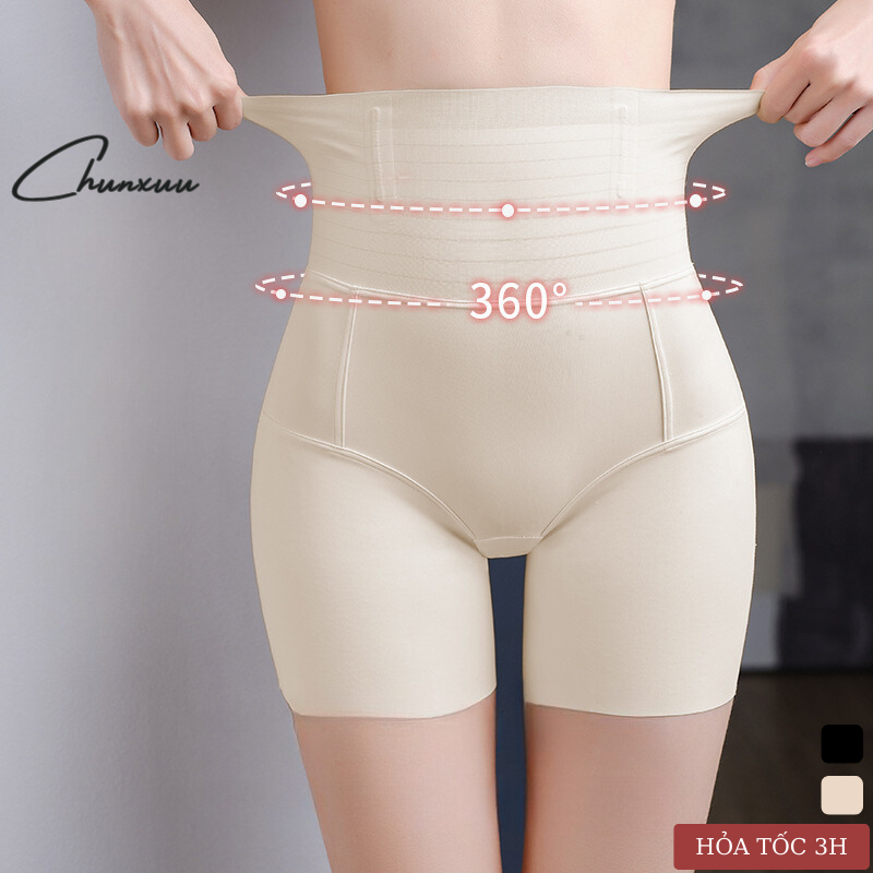 Quần Gen Nịt Bụng Mặc Váy Đầm Body Cạp Cao Chunxuu Dáng Đùi Vải Su Lạnh Có 4 Nẹp Định Hình Eo Gb28 - Hình Ảnh Thực Tế