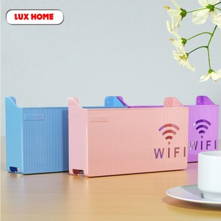 Kệ đựng wifi treo tường, Kệ wifi đặt modem, đầu kỹ thuật số, ổ cắm điện, chất liệu nhựa ABS.