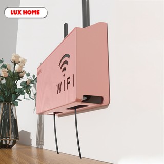 Kệ đựng wifi treo tường, Kệ wifi đặt modem, đầu kỹ thuật số, ổ cắm điện, chất liệu nhựa ABS.