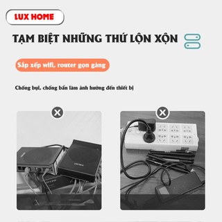 Kệ đựng wifi treo tường, Kệ wifi đặt modem, đầu kỹ thuật số, ổ cắm điện, chất liệu nhựa ABS.