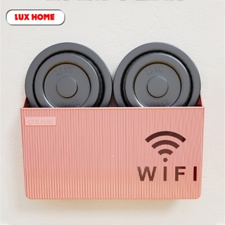 Kệ đựng wifi treo tường, Kệ wifi đặt modem, đầu kỹ thuật số, ổ cắm điện, chất liệu nhựa ABS.
