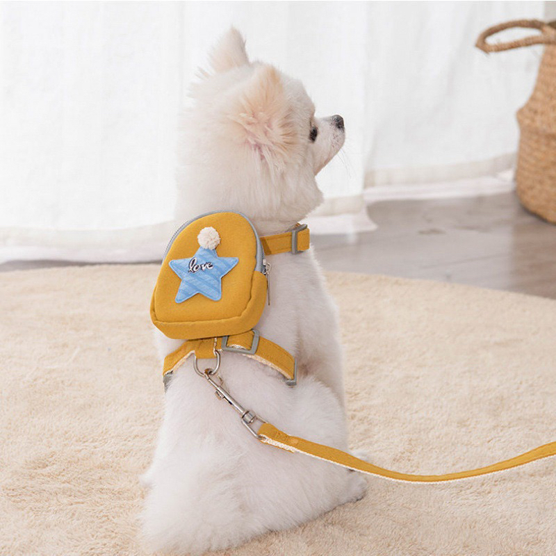 D&acirc;y dắt k&egrave;m ba l&ocirc; th&uacute; cưng- d&acirc;y dắt ch&oacute; m&egrave;o đeo ba l&ocirc; h&igrave;nh ng&ocirc;i sao tiện  lợi xinh xắn | Shopee Việt Nam